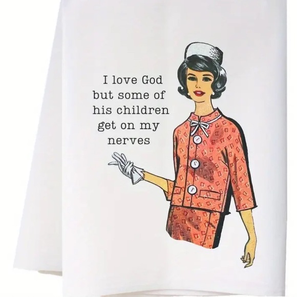 On My Nerves... Kitchen Towel - Picture 2 of 3